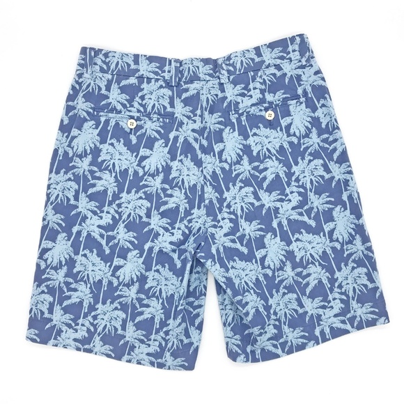 Vineyard Vines Blue Palm Tree Breaker Shorts 32 - Picture 5 of 5